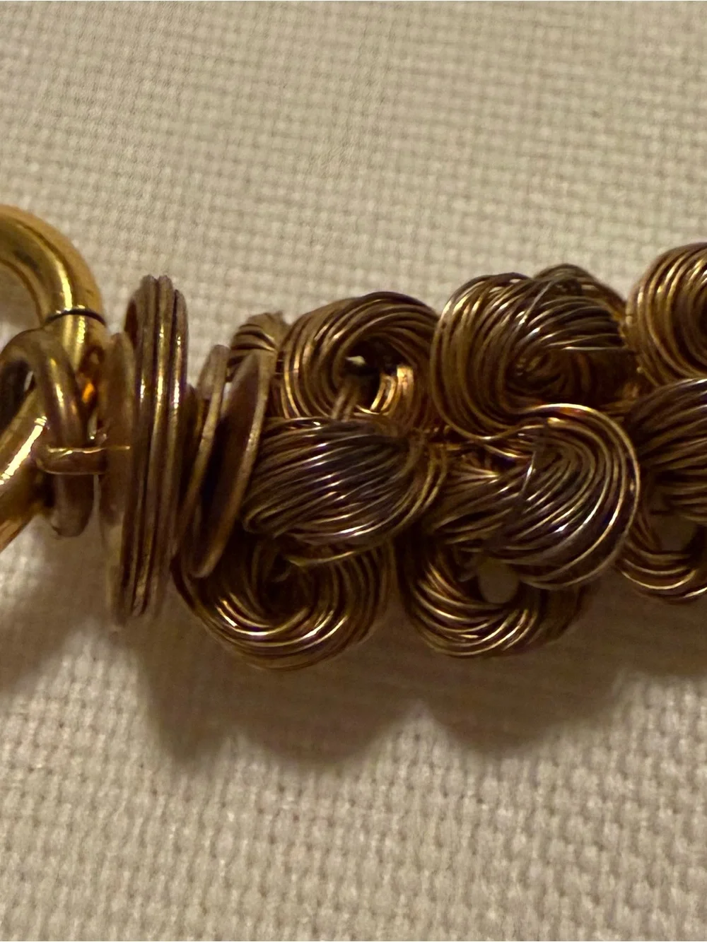 Gold-Tone Twisted Rope Bracelet